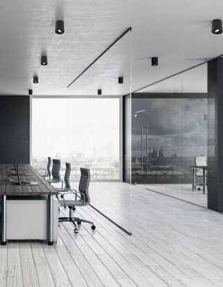 LAMPA SUFITOWA BASIC ROUND CZARNA