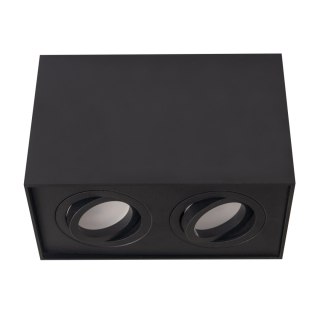 LAMPA SUFITOWA BASIC SQUARE CZARNA PODWÓJNA