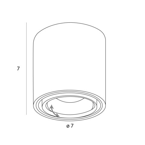 LAMPA SUFITOWA FIX BIAŁA