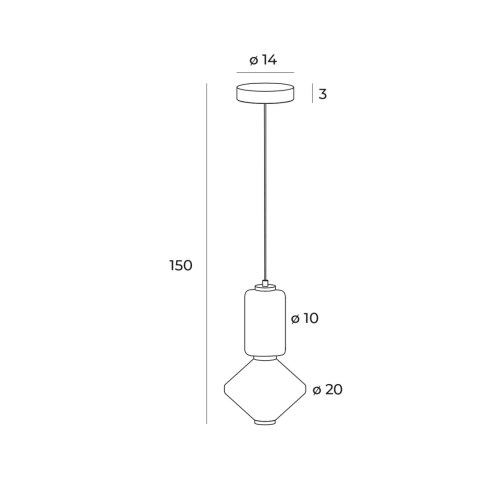 LAMPA WISZĄCA AKIKO 150CM
