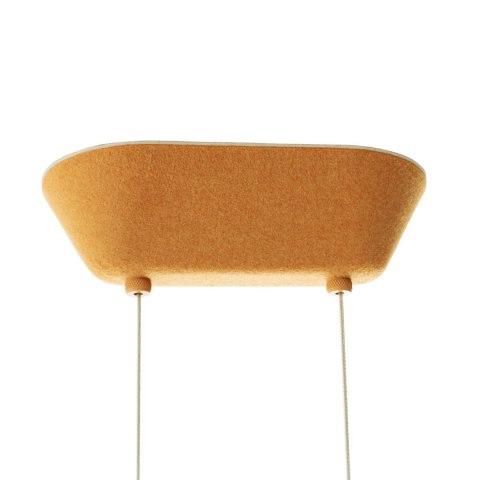 LAMPA WISZACA CARBON EARTH YELLOW&GREY