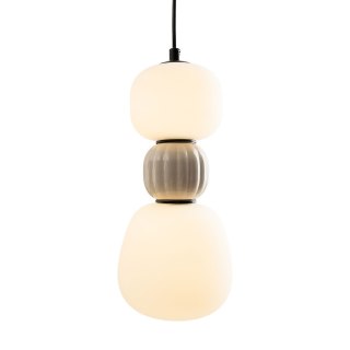 LAMPA WISZACA MODERN 13W, OPAL + LIGHT GREY