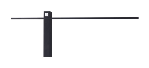 KINKIET SABRE 61cm, CZARNY, ściemnialny z włącznikiem dotykowym