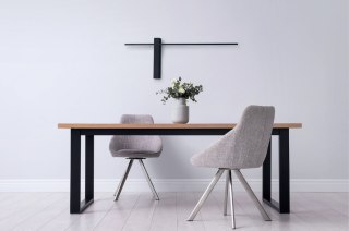 KINKIET SABRE 91cm, CZARNY, ściemnialny z włącznikiem dotykowym