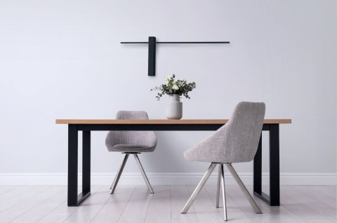 KINKIET SABRE 91cm, CZARNY, ściemnialny z włącznikiem dotykowym