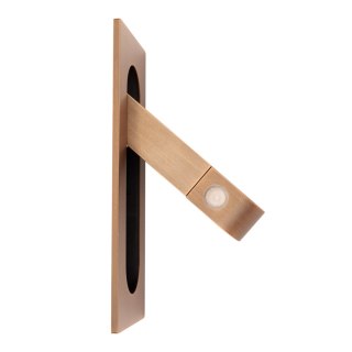 KINKIET PODTYNKOWY LIBRA, MOSIĄDZ SZCZOTKOWANY