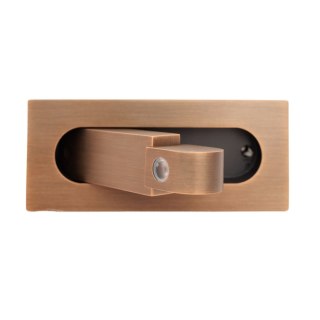 KINKIET PODTYNKOWY LIBRA, MOSIĄDZ SZCZOTKOWANY