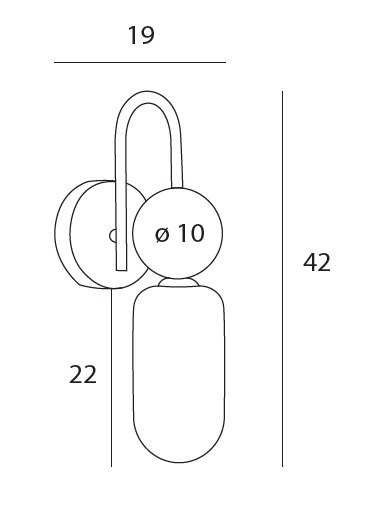 MAXLIGHT W0381 KINKIET NOVA BLACK