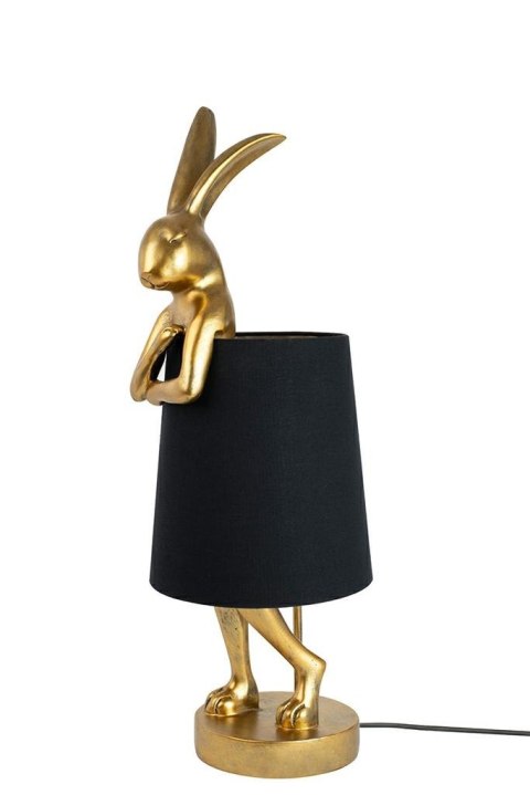Lampa stołowa RABBIT 68 cm złota / czarna, zając