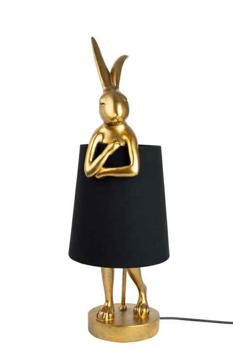Lampa stołowa RABBIT 68 cm złota / czarna, zając