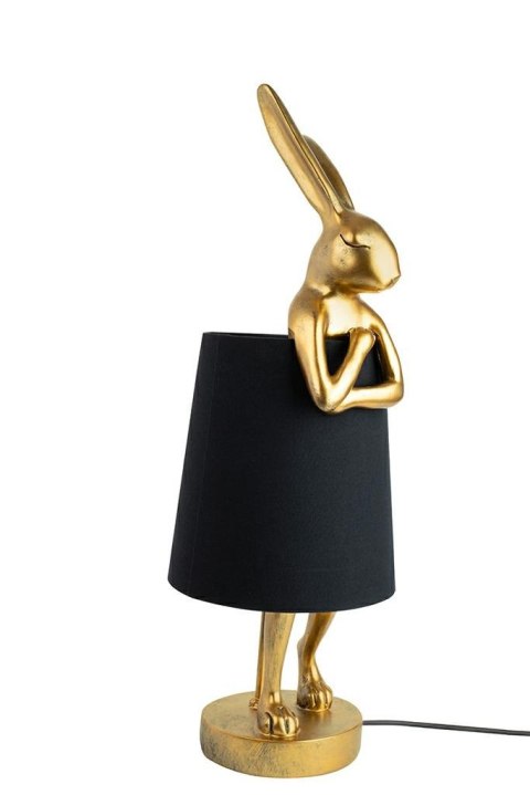 Lampa stołowa RABBIT 68 cm złota / czarna, zając