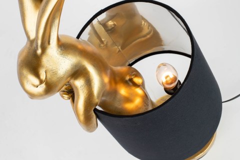 Lampa stołowa RABBIT 68 cm złota / czarna, zając