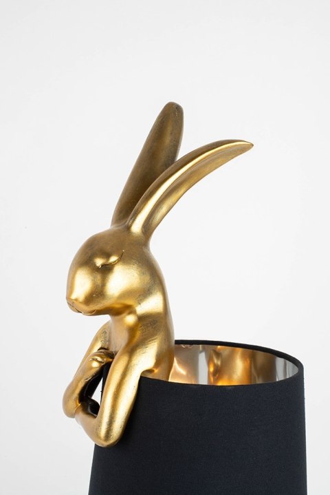 Lampa stołowa RABBIT 68 cm złota / czarna, zając