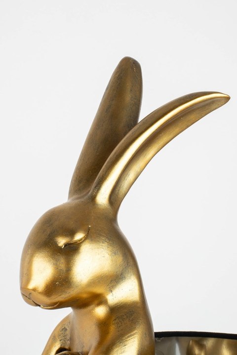 Lampa stołowa RABBIT 68 cm złota / czarna, zając