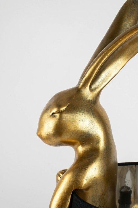 Lampa stołowa RABBIT 68 cm złota / czarna, zając