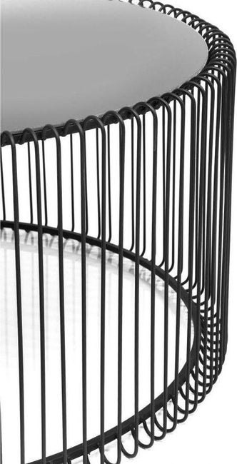 KARE zestaw stolików kawowych/tarasowych WIRE czarny