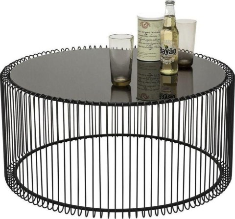 KARE zestaw stolików kawowych/tarasowych WIRE czarny