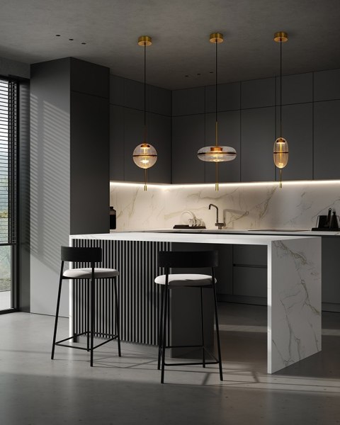 Lampa wisząca CHAPLIN 360 mosiądz