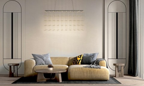 Lampa wisząca 432 cm x 121 cm CONSTELLAR, modernistyczna, ażurowa