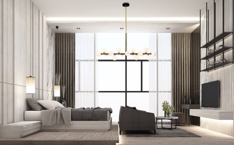 Lampa wisząca COSMO LEVEL M - czarna, złota