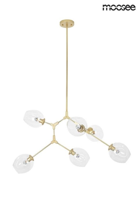 Lampa wisząca SPLIT 6 złota