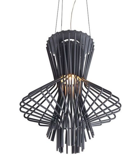 Lampa wisząca STRAW szara