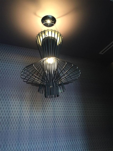 Lampa wisząca STRAW szara