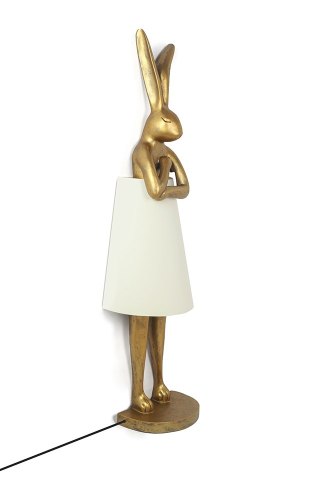 KARE lampa podłogowa RABBIT 150 cm biała / złota, zając