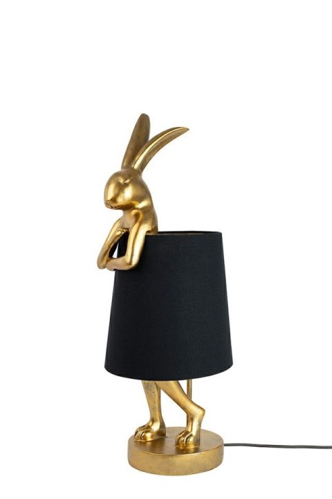 Lampa stołowa RABBIT 50 cm złota / czarna, zając