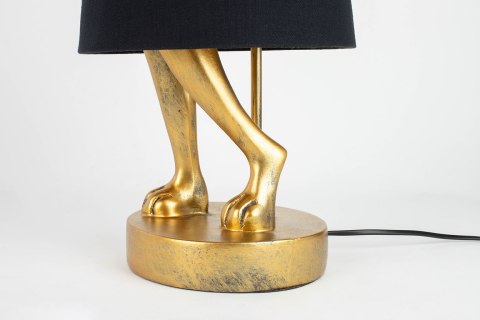 Lampa stołowa RABBIT 50 cm złota / czarna, zając