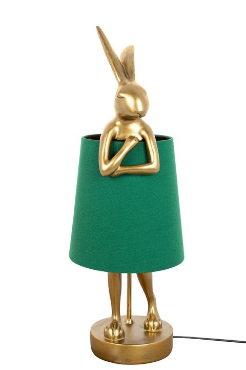 Lampa stołowa RABBIT 68 cm złota / zielona, zając
