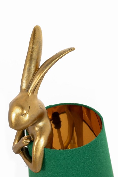 Lampa stołowa RABBIT 68 cm złota / zielona, zając
