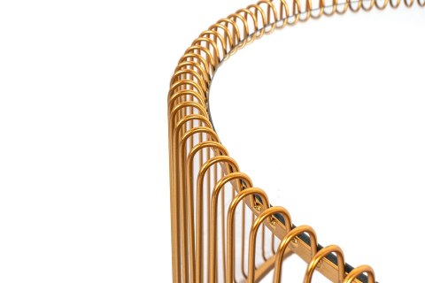 KARE zestaw stolików kawowych/tarasowych WIRE mosiądz