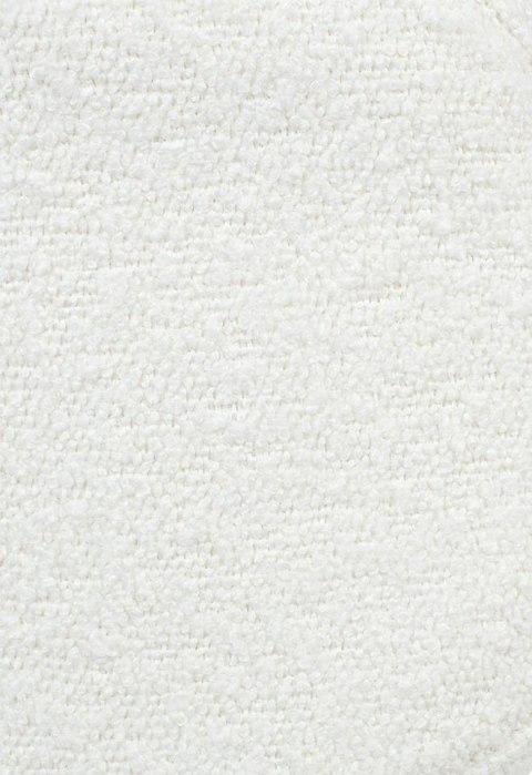 Krzesło barowe hoker FABIOLA BOUCLE białe tapicerowane złota podstawa