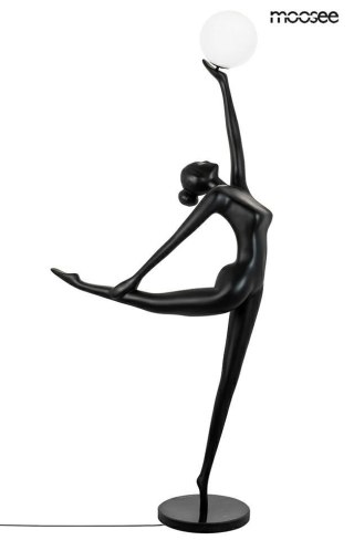 Lampa podłogowa HUMAN BALLERINA włókno szklane, czarna, nowoczesna