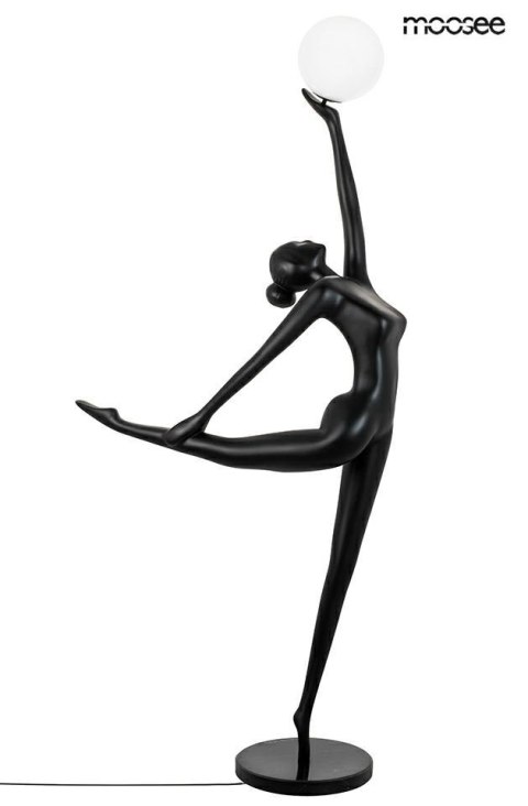 Lampa podłogowa HUMAN BALLERINA włókno szklane, czarna, nowoczesna
