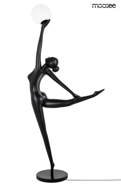 Lampa podłogowa HUMAN BALLERINA włókno szklane, czarna, nowoczesna