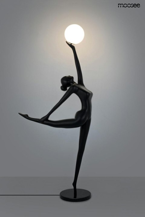 Lampa podłogowa HUMAN BALLERINA włókno szklane, czarna, nowoczesna