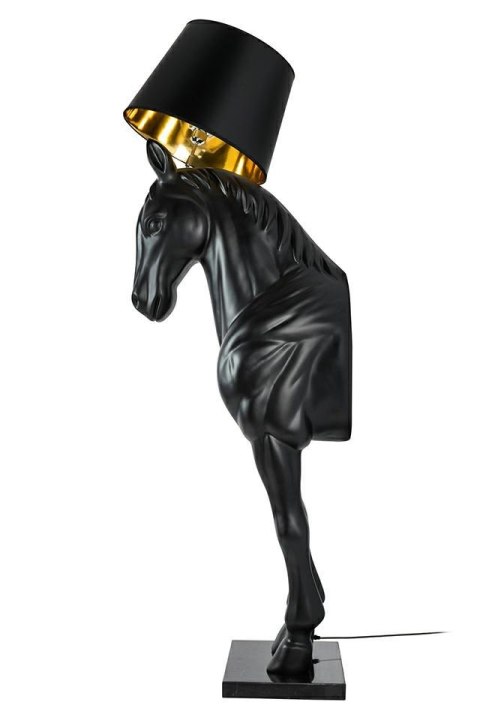Lampa podłogowa KOŃ HORSE STAND M czarna - włókno szklane, 185 cm