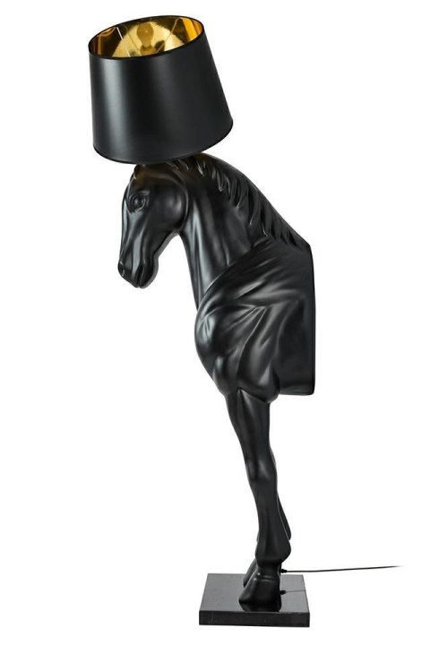 Lampa podłogowa KOŃ HORSE STAND M czarna - włókno szklane, 185 cm