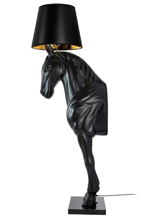 Lampa podłogowa KOŃ HORSE STAND M czarna - włókno szklane, 185 cm