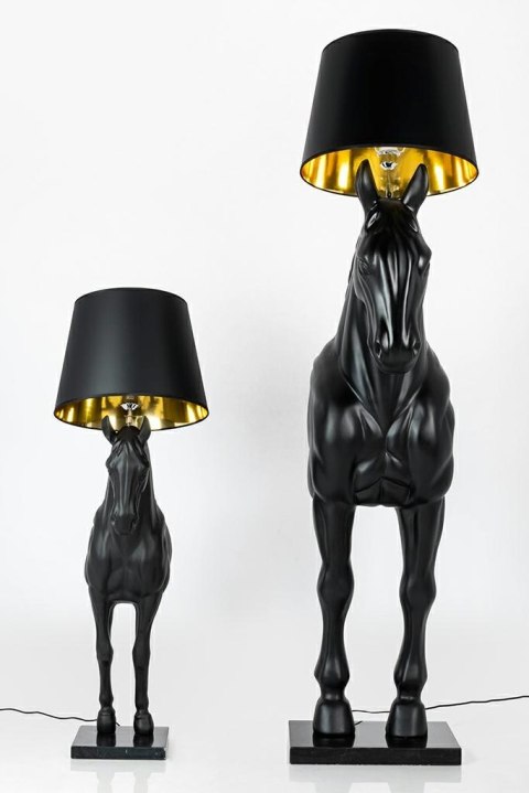 Lampa podłogowa KOŃ HORSE STAND M czarna - włókno szklane, 185 cm