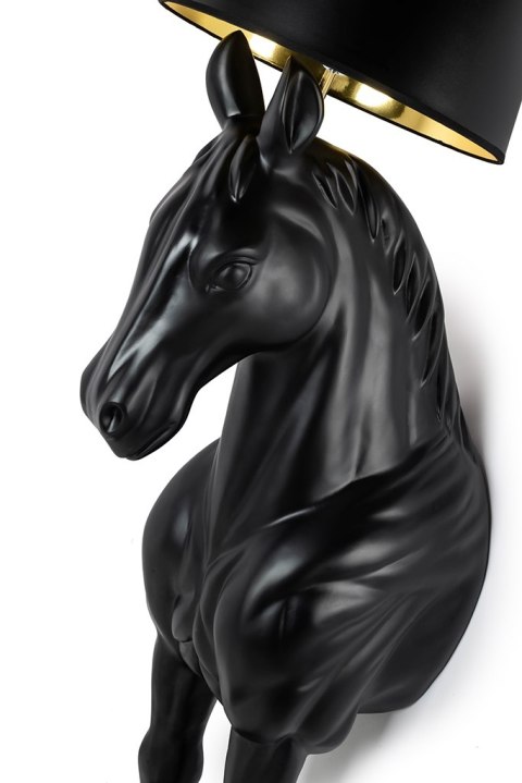 Lampa podłogowa KOŃ HORSE STAND M czarna - włókno szklane, 185 cm