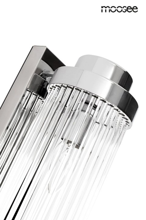 Lampa ścienna COLUMN 60 srebrna