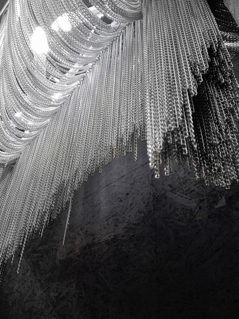 Lampa wisząca ATLANTA LONG 250cm x 160 cm, żyrandol, łańcuchy, ekskluzywny