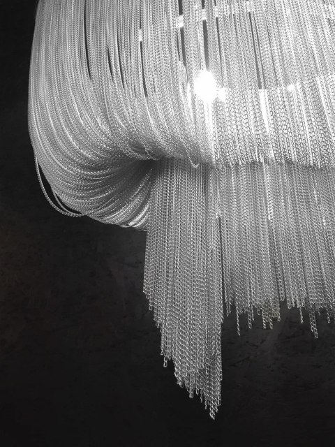 Lampa wisząca ATLANTA LONG 250cm x 160 cm, żyrandol, łańcuchy, ekskluzywny