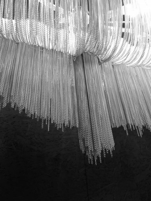 Lampa wisząca ATLANTA LONG 250cm x 160 cm, żyrandol, łańcuchy, ekskluzywny