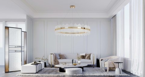 Lampa wisząca FLORENS 120 złota