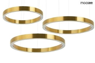 Lampa wisząca RING 80 + 80 + 100 złota na jednej podsufitce