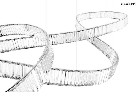 Lampa wisząca WAVE 380 chrom